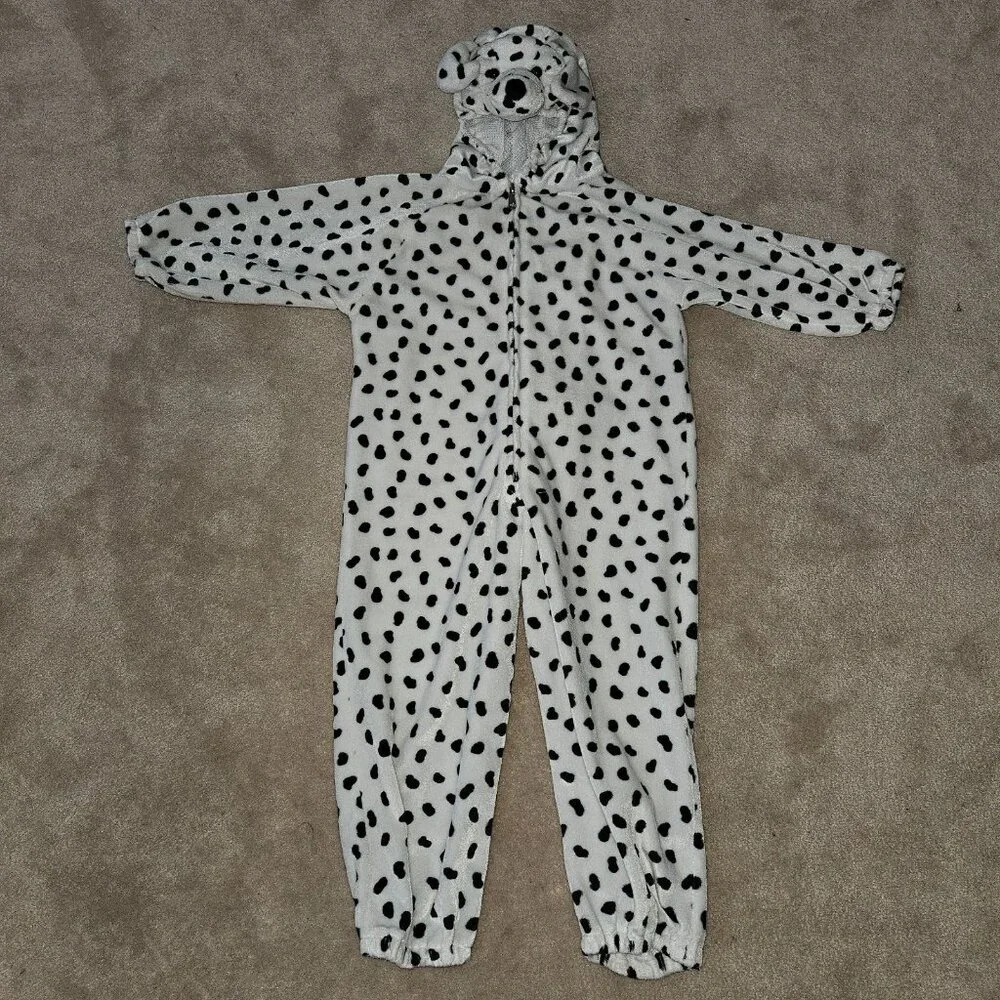 Dalmatian Puppy Dog Halloween Costume Hooded Size 44